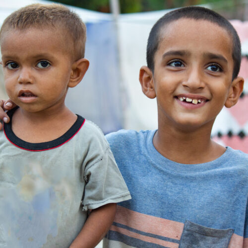 Freedom from Torture: Two Young Boys in a Refugee Camp