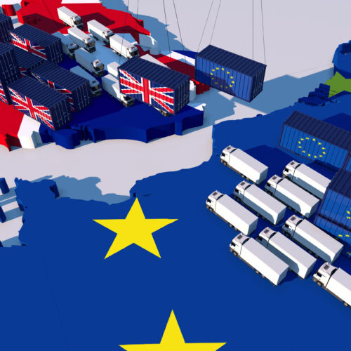 Trade between UK and EU.